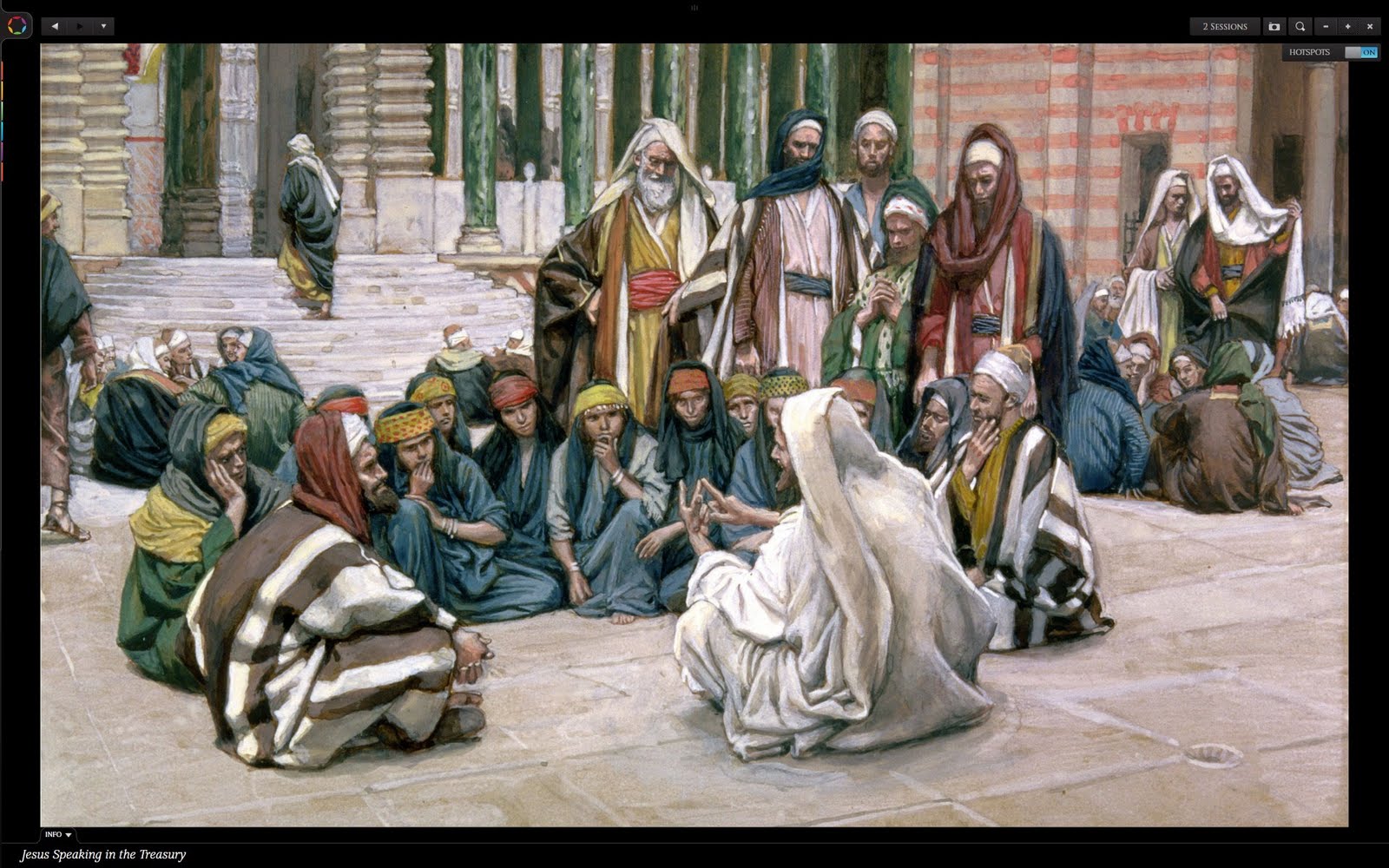Jesus Teaches At The Temple
